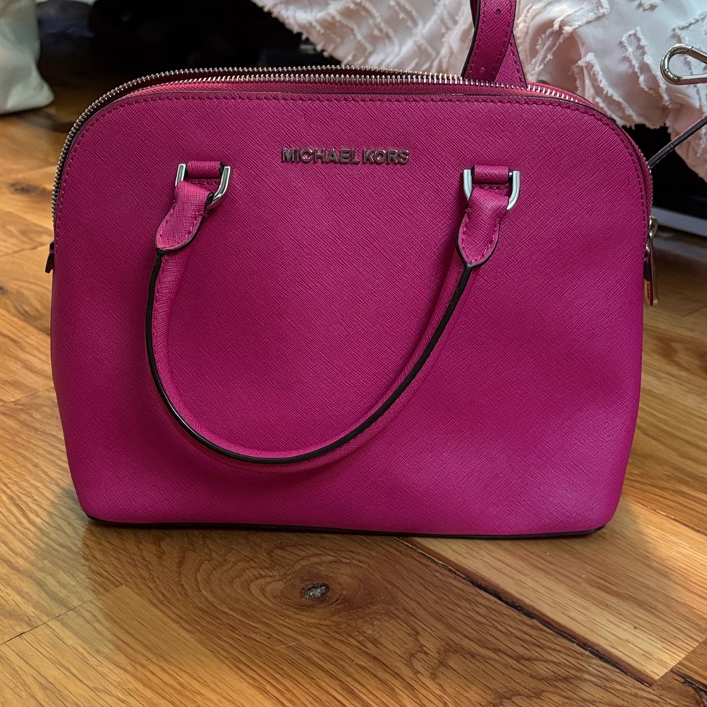 Michael Kors Fuchsia Satchel Bag